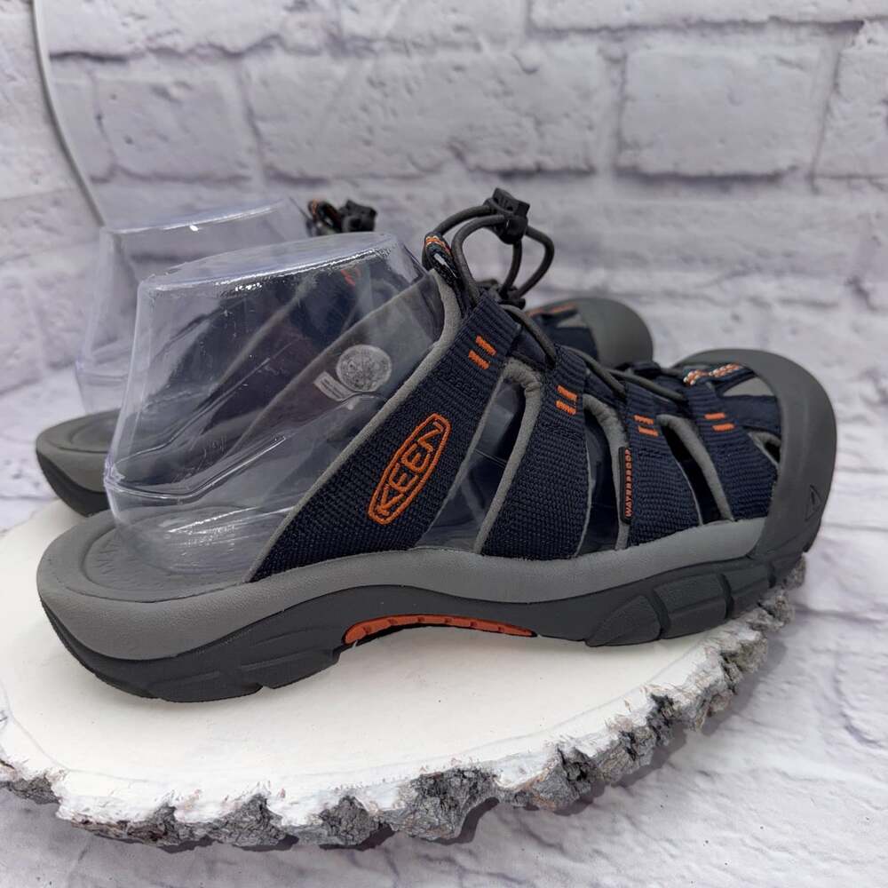 Keen Newport Slide Sandals Mens Size 7.5 Navy Blue Orange EUC